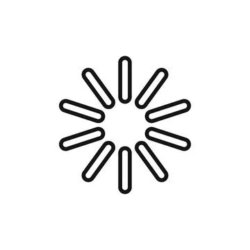 Progress Loading Icon Ideal for Waiting Indicators and Processing Stock Illustration
