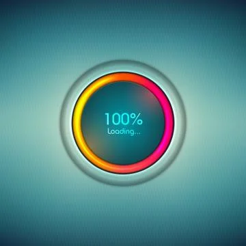 Progress loading icon with scale. sign upload bar Stock-Illustration