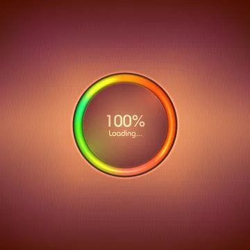 Progress loading icon with scale. sign upload bar Stock Illustration