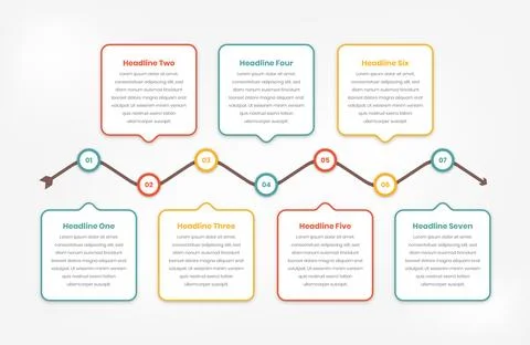 Progress or infographic timeline for data presentation 스톡 일러스트