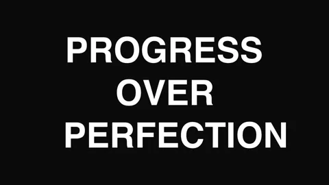 Progress Over Perfection Kinetic Typography Animation Видео 334871409