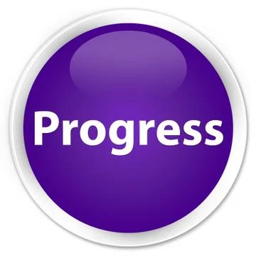 Progress premium purple round button Stock Illustration