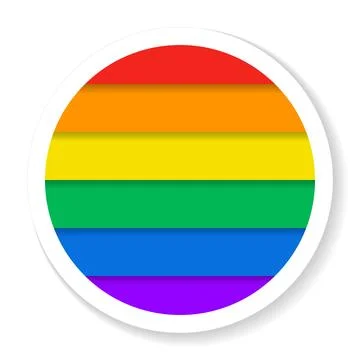 Progress pride flag circular ring donut shape, colorful diagonal stripes re.. Stock-Illustration