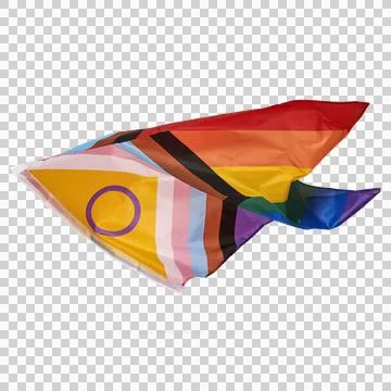 Progress pride flag, transparent background Stock Photos