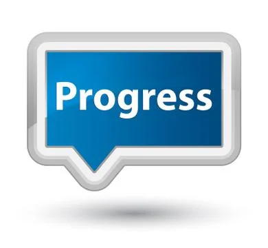 Progress prime blue banner button Stock Illustration