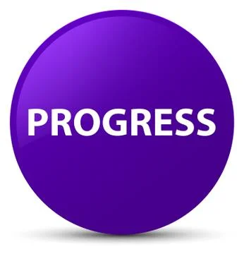 Progress purple round button 스톡 일러스트