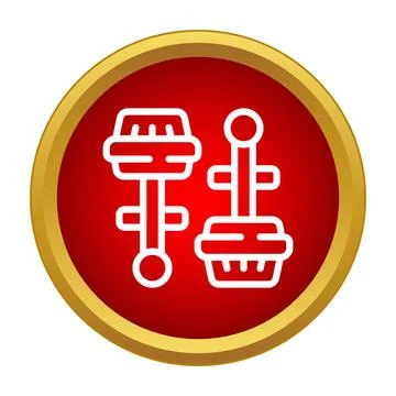 Progress ranking up skill level icon Illustrazione stock