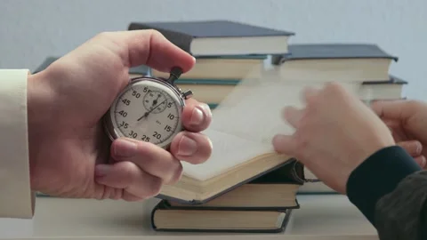A progress of reading book Stock Footage 235154616
