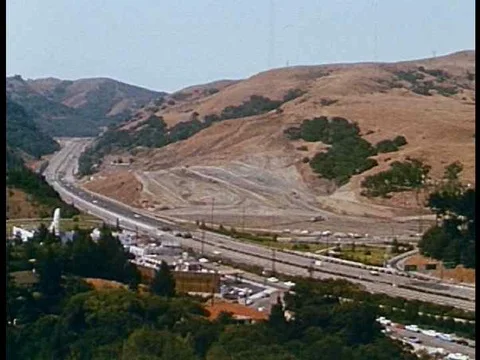 A progress report on the 1967 construction of the BART subway system in the Bay Stock Footage 74776059