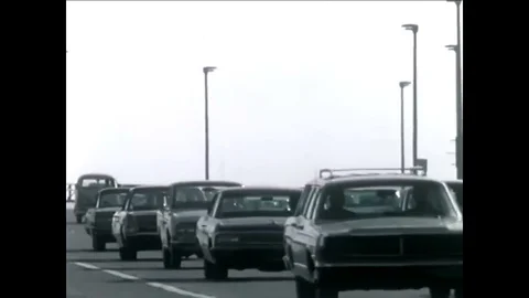 A progress report on the BART transport system in the Bay Area in 1970. Stock Footage 83168337