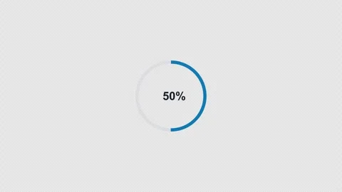 Progress Ring Progress Animation Motion Graphic Alpha Channel 4K Light 스톡 동영상 340182929