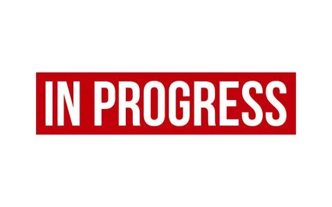 In Progress Rubber Stamp Seal Vector Stock Illustration