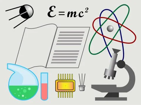 Progress in science Stock Illustration