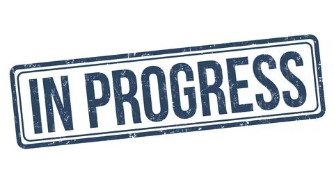 In progress sign or stamp Stock Illustration