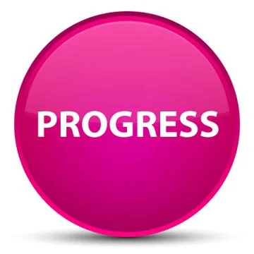 Progress special pink round button Stock Illustration