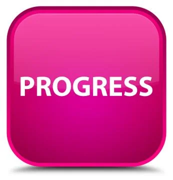 Progress special pink square button Stock Illustration