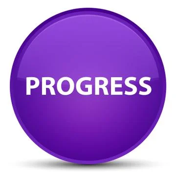Progress special purple round button Stock Illustration