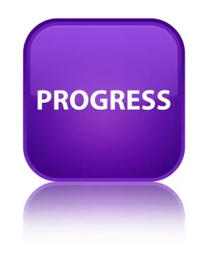 Progress special purple square button Stock Illustration