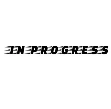 In Progress stamp Illustrazione stock