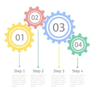 Progress statistic concept. Infographic template for presentation. Timeline Stock Illustration