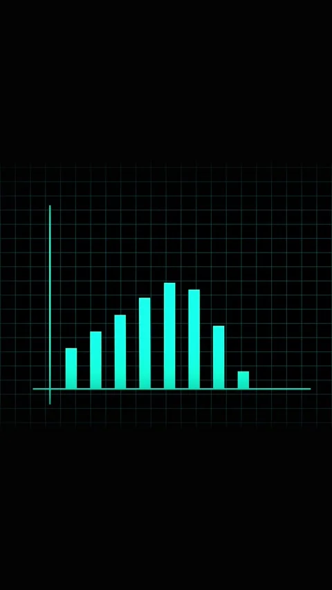 Progress statistics abstract teal cyan vertical video. Business finance tec.. Stock Footage 341611379