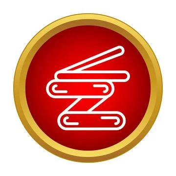Progress steps icon creating upward movement Stock Illustration