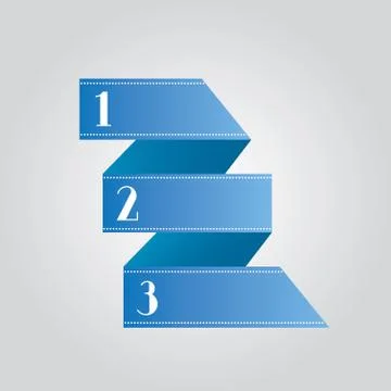 Progress template with numbers Stock Illustration