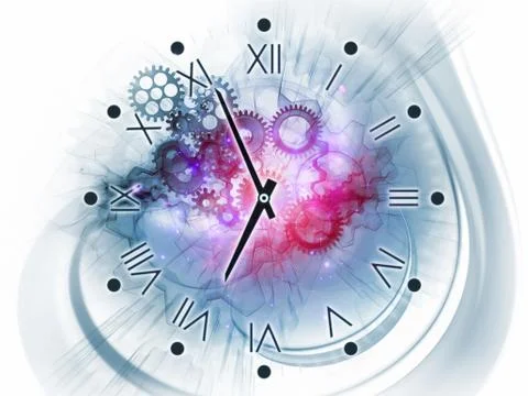 Progress of time Illustrazione stock