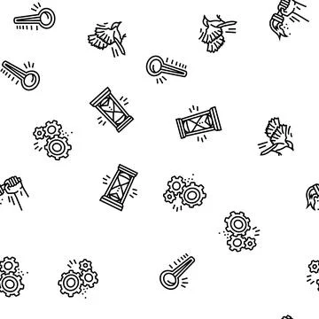 Progress trend up business seamless pattern vector イラスト素材