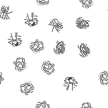 Progress trend up business seamless pattern vector Stock Illustration