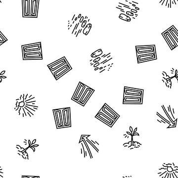 Progress trend up business seamless pattern vector Stock Illustration