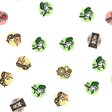 Progress trend up business seamless pattern vector 스톡 일러스트