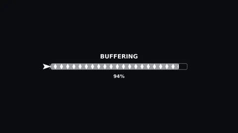 Progressbar animation showing buffering status in a video production tool f.. Stock Footage 325335151