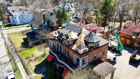 Progresses - Roofing Construction - Syracuse, NY Foto stock