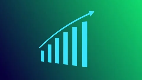 Progressing Statistical Data Visualization Animation Video stock 277346011