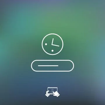 Progression bar icon Stock Illustration