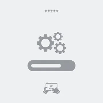Progression process bar icon Stock Illustration