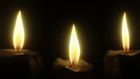 Progressive Candle Lighting Video stock 314380455