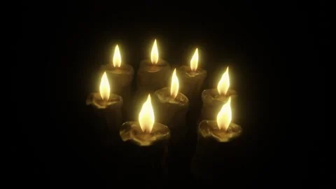 Progressive Candle Lighting Video stock 314380457