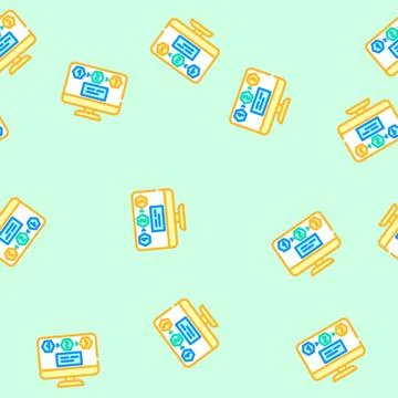 Progressive disclosure vector seamless pattern Illustrazione stock
