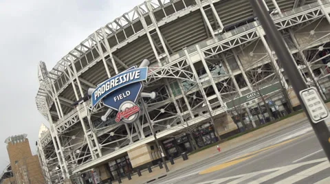 Progressive field stadium cleveland ohio Stock Footage 33237011