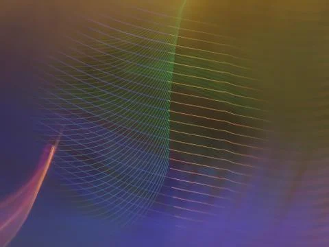 Progressive rhythmic light trajectory for backgrounds Stock Illustration