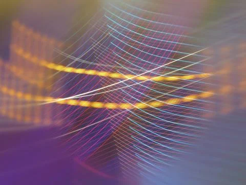 Progressive rhythmic light trajectory for backgrounds Illustrazione stock