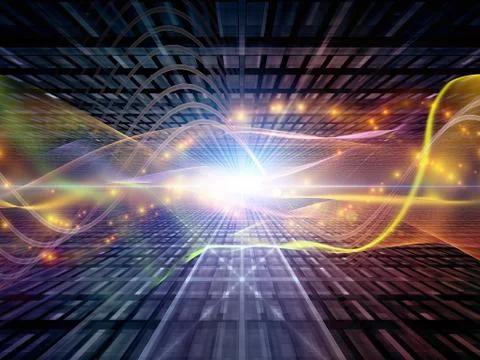 Progressive Sine Wave Illustrazione stock