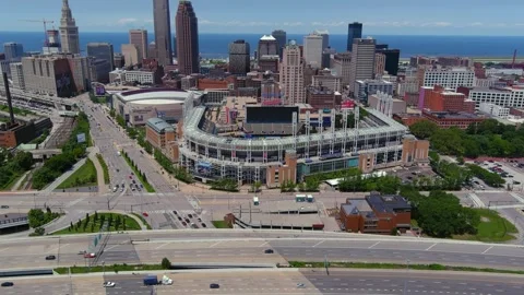 Progressive Stadium Cleveland (1) Stock Footage 254978458