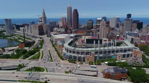 Progressive Stadium Cleveland (3) Video stock 254978418