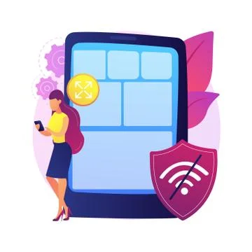 Progressive web app abstract concept vector illustration. Stock Illustration