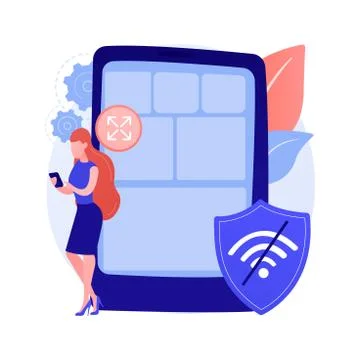 Progressive web app abstract concept vector illustration. Stock Illustration