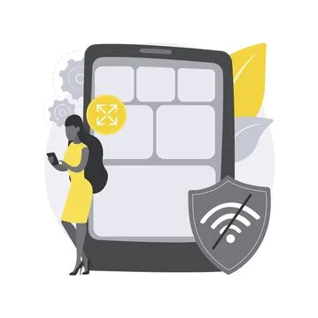 Progressive web app abstract concept vector illustration. Stock Illustration