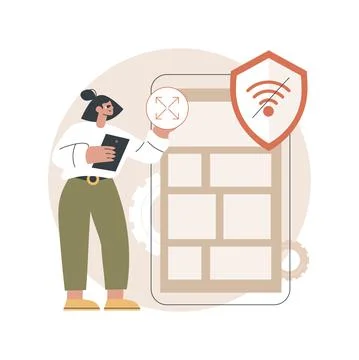 Progressive web app abstract concept vector illustration. Stock Illustration
